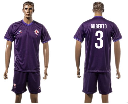 Florence #3 Gilberto Home Soccer Club Jersey